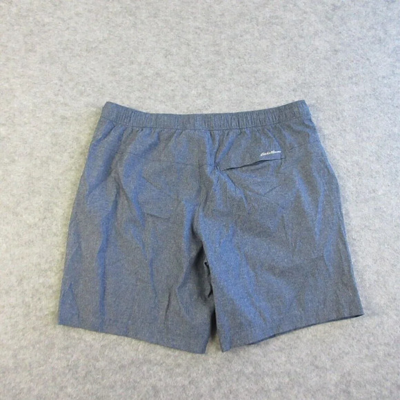 Eddie Bauer Mens Travex Shorts XL Gym Blue Performance Athletic Pockets 240 - Picture 8 of 11